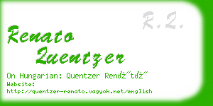 renato quentzer business card